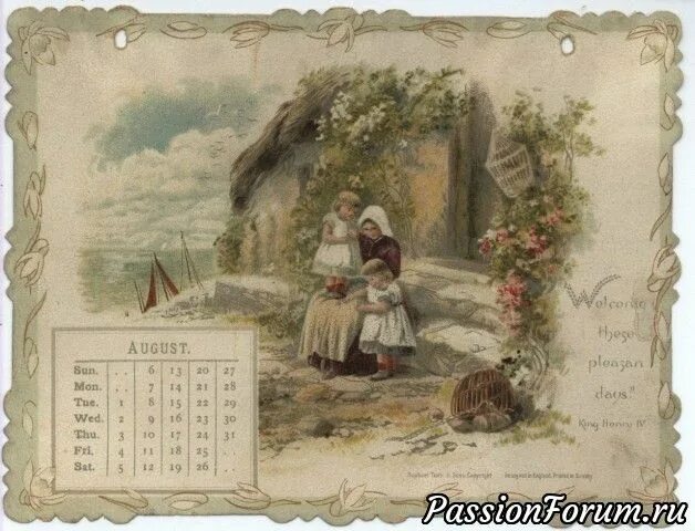 Праздник старинного календаря Старинные календари Vintage calendar, Decoupage vintage, Calendar