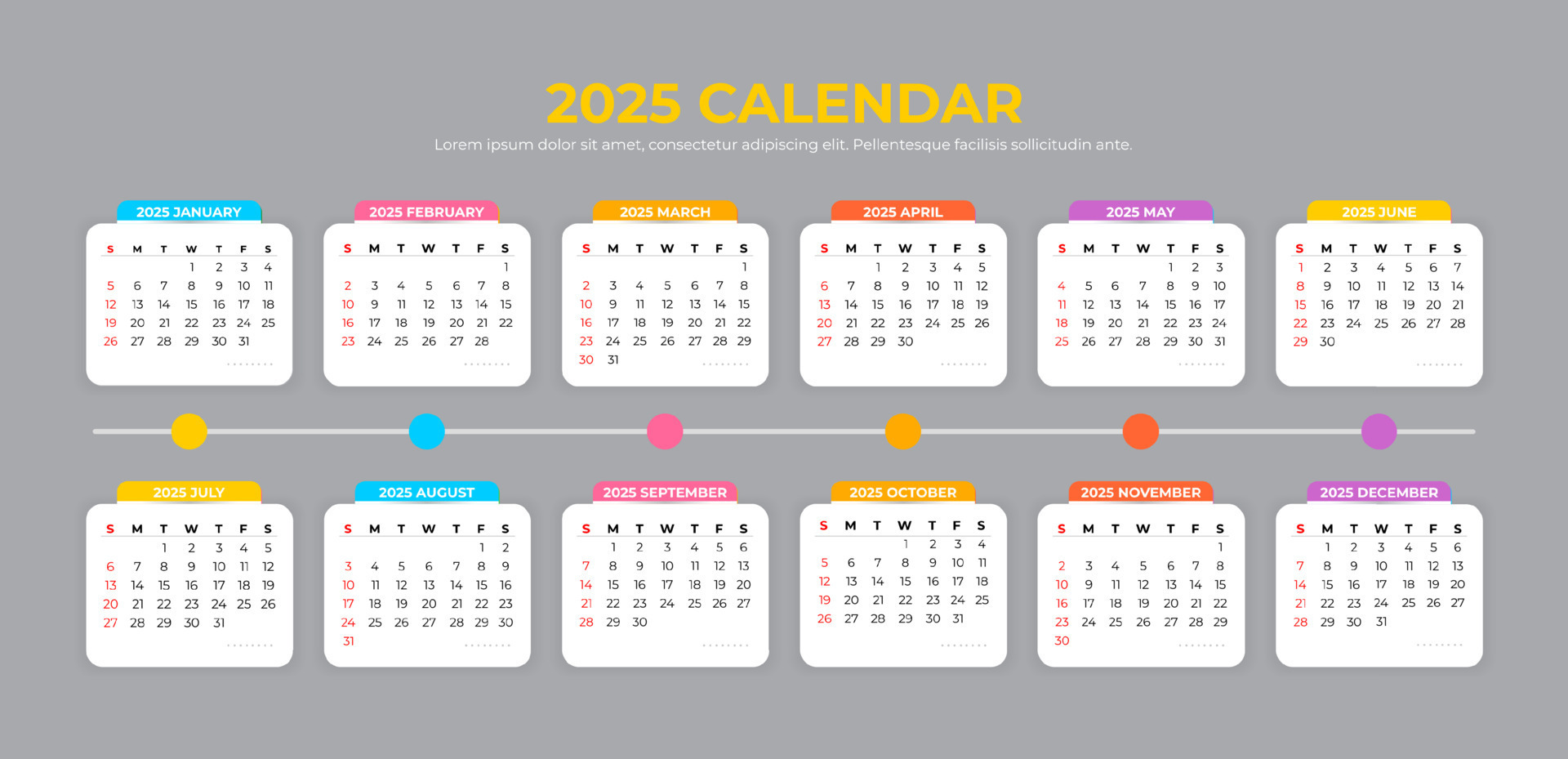 Праздники 2025 календарь утвержденный 2025 Calendar Template 24595691 Vector Art at Vecteezy