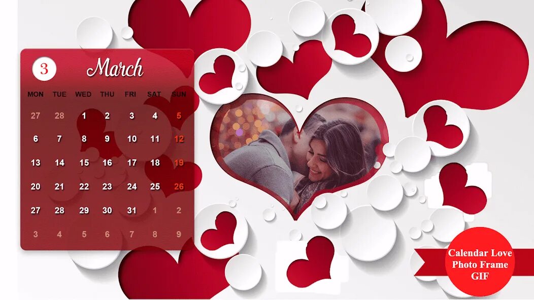 Праздники любви календарь Love GIF Calender Photo Frames - Aplikacije na Google Playu