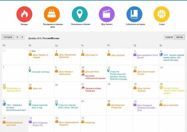 Праздники сегодня календарь событий контент-календарь События, Календарь и Маркетинг