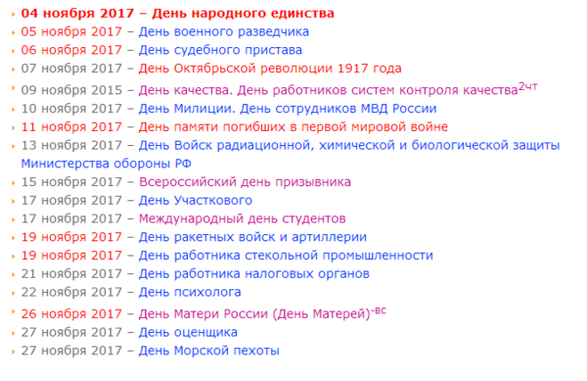 Праздники в ноябре 2024 в россии календарь Какой праздник ближайший - блог Санатории Кавказа