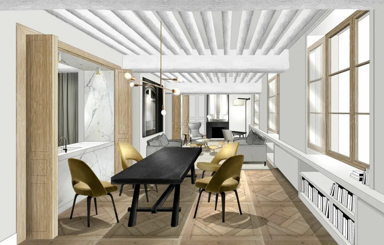 Предложения дизайнерам интерьеров appartements projets www.doubleg.fr Décoration intérieure, Intérieur pastel, Int