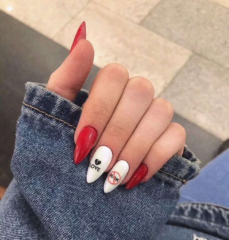 Предложи красивый маникюр Pin on Manicure Gel nails, Edgy nails, Halloween acrylic nails