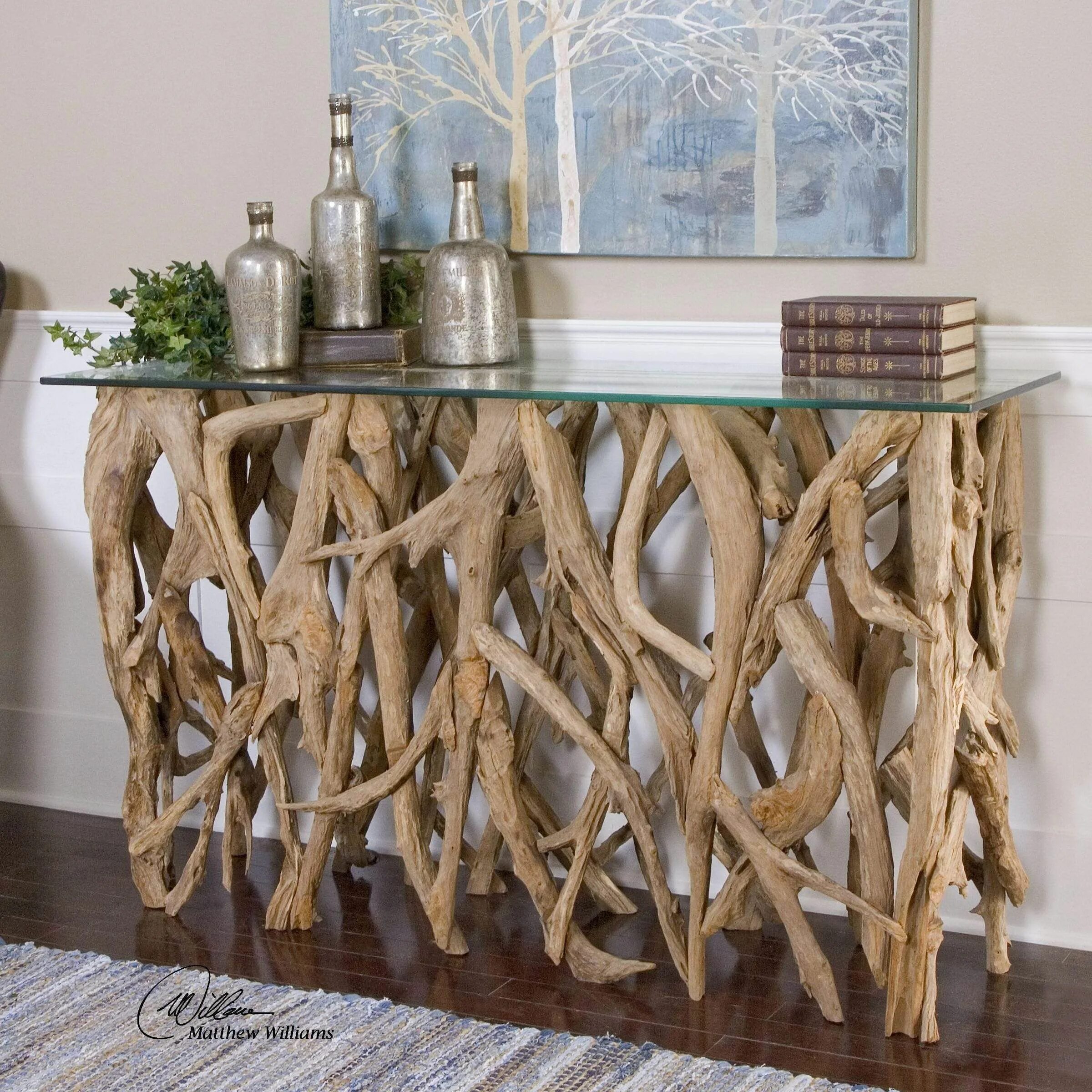 Предметы интерьера для дома Teak Wood Console Table Driftwood furniture, Driftwood decor, Decor