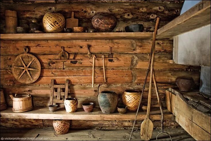 Предметы интерьера русской избы Russian Folklore. Spirits. Domovoi (+video) English Russia Rustic house, Kitchen