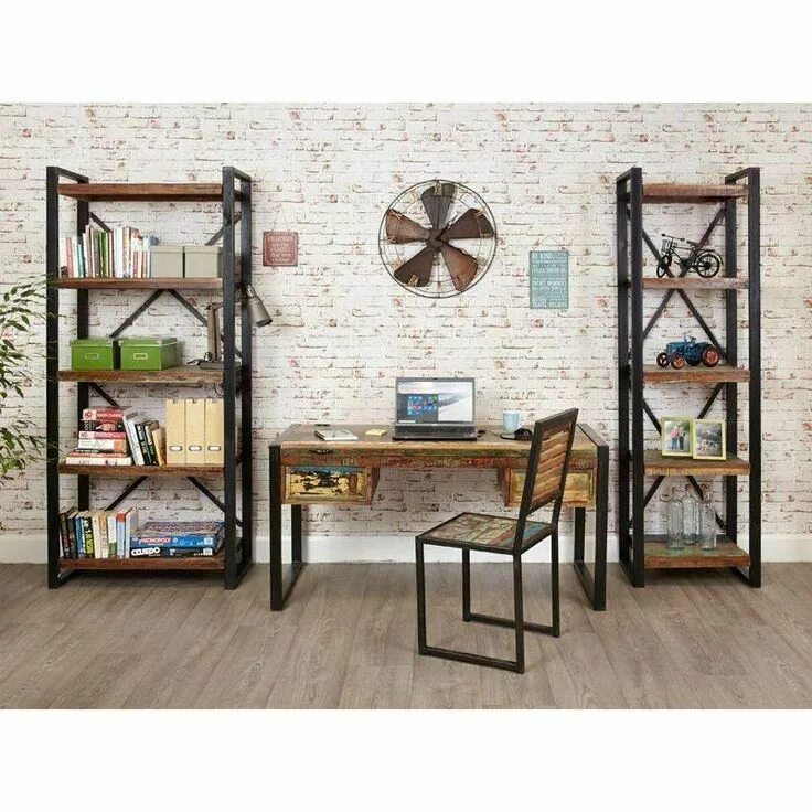 Предметы стиля лофт Urban Chic Alcove Shelving Bookcase - 4 Shelves in 2021 Shelf furniture, Alcove 