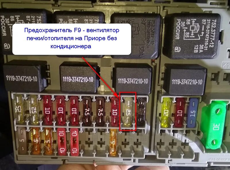 Предохранитель датчика скорости приора где находится фото Приора где находятся предохранитель печки