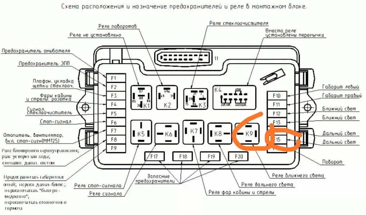 Предохранитель ваз 2115 приборной панели фото Не выключается свет+ не светит правый дальний. - Lada 2115, 1,5 л, 2004 года эле