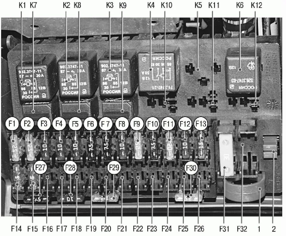 Предохранители лада приора расположение схема рисунок Стеклоочиститель живёт своей жизнью приора - Lada Приора седан, 1,6 л, 2009 года
