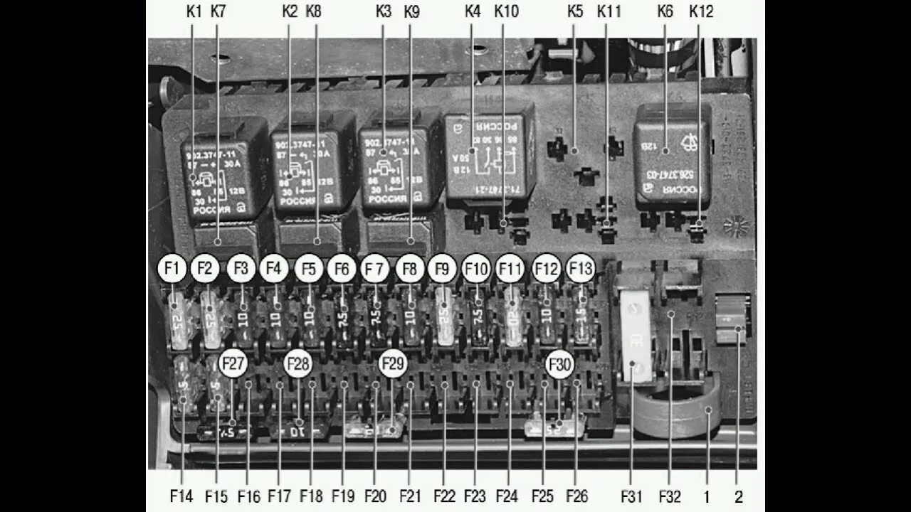 Предохранители лада приора расположение схема рисунок Предохранитель дворников приора сгорает 59 фото - KubZap.ru