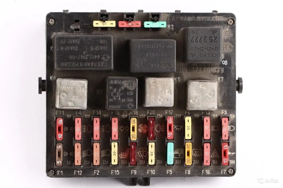 Предохранители ваз 2110 8 клапанов схема Электрические схемы, распиновки косы, схема черного ящика. - Lada 2120 Надежда, 