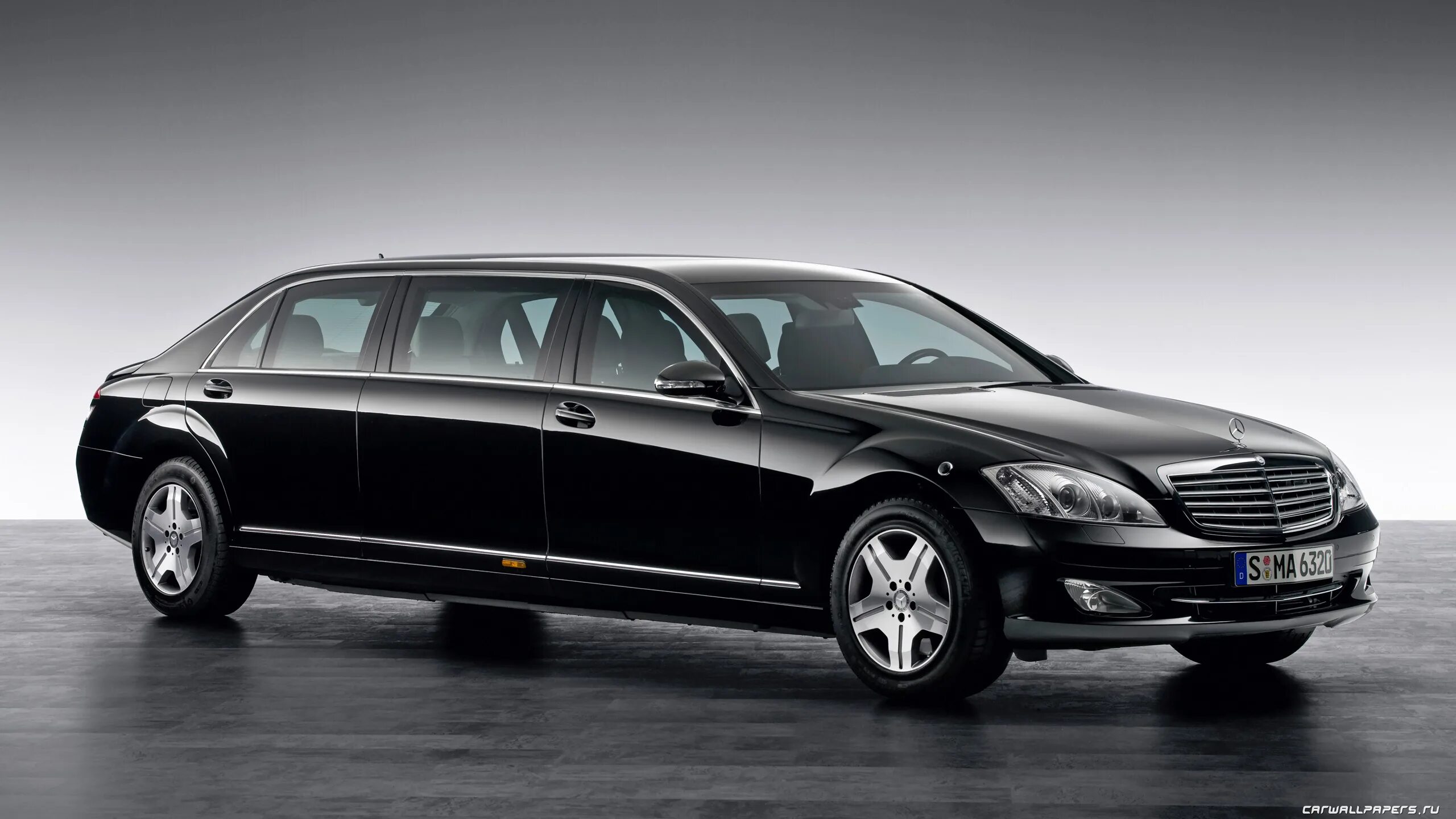 Представительские авто фото Обои на рабочий стол автомобили Mercedes-Benz S600 Pullman Guard - 2008 - Страни