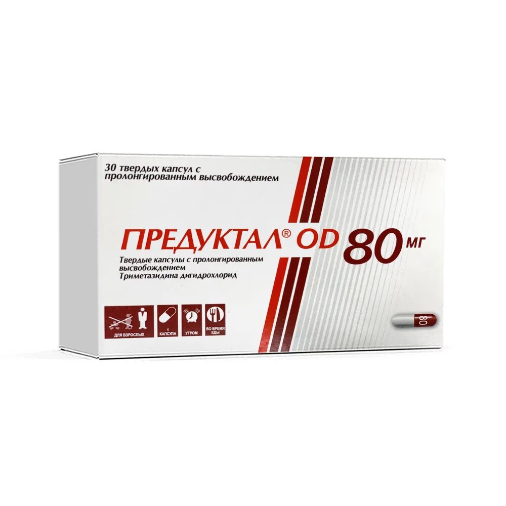 Предуктал фото инструкция Preduktal OD kaps. 80mg № 30 - купить в Ташкенте онлайн по хорошей цене PharmaCl