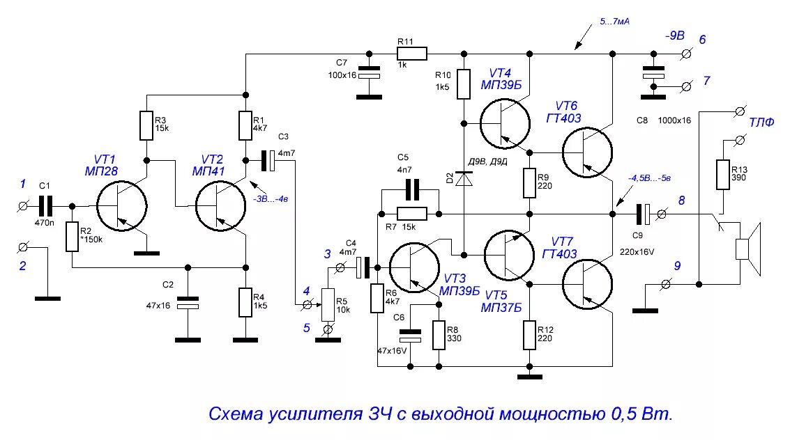 Предусилитель mc усилитель на транзисторах схема Усилители звука способ