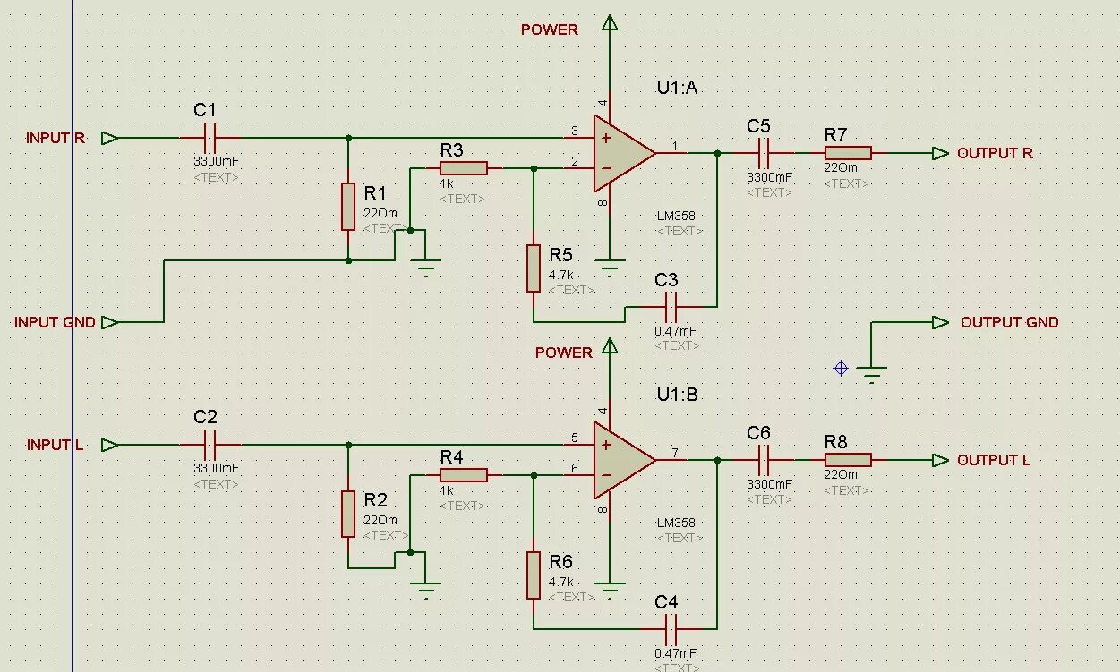 Предварительный усилитель на lm741 схема AVR-STM-C++: Усилитель звука на lm358