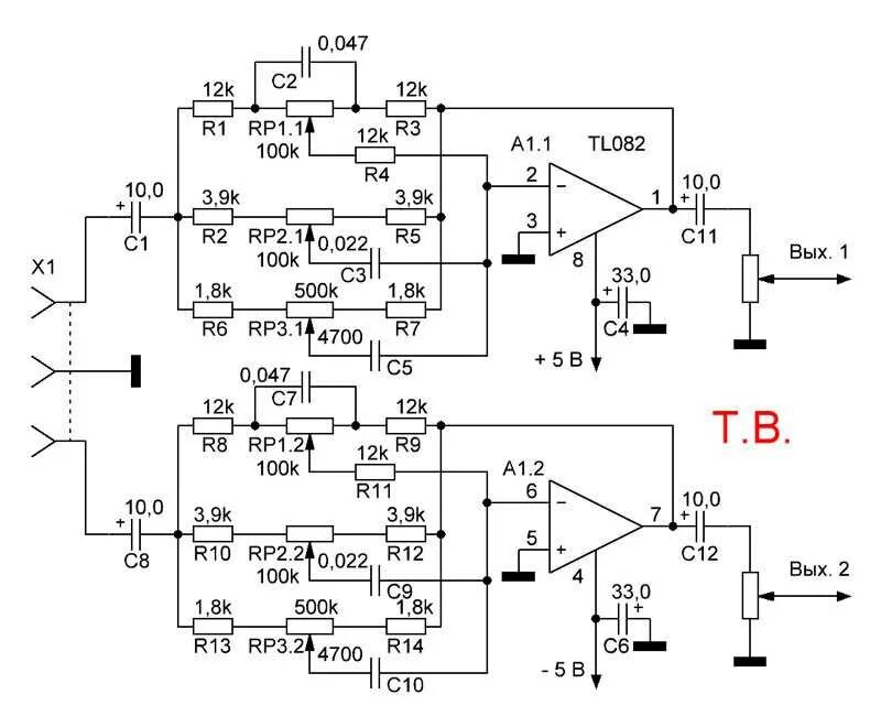 Предварительный усилитель на оу схема Картинки СХЕМА ТЕМБРОБЛОКА СВОИМИ РУКАМИ