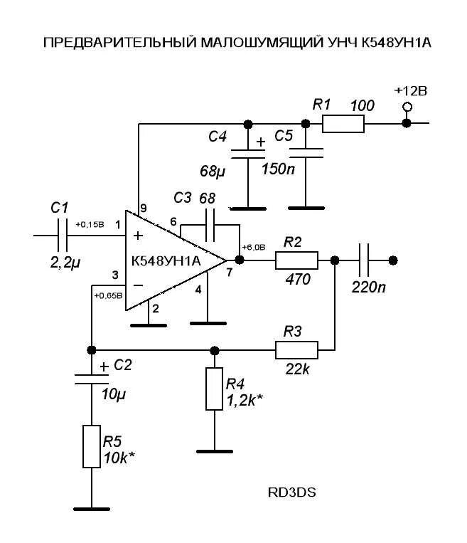 Предварительный усилитель стерео схема Унч - усилитель звуковой частоты