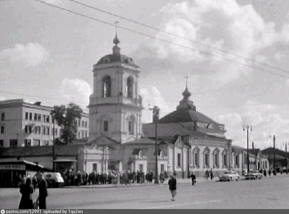 Преображенская площадь старые фото Преображенская площадь.Храм Спаса Преображения