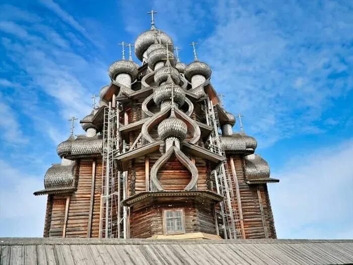 Преображенская церковь на острове кижи фото Russia’s Transfiguration Church (in Kizhi Pogost)