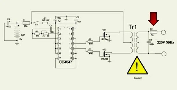 Преобразователь 12 на 220 своими руками схема Инвертор 12 в 220 3000вт своими руками: Преобразователь с 12 на 220 своими рукам
