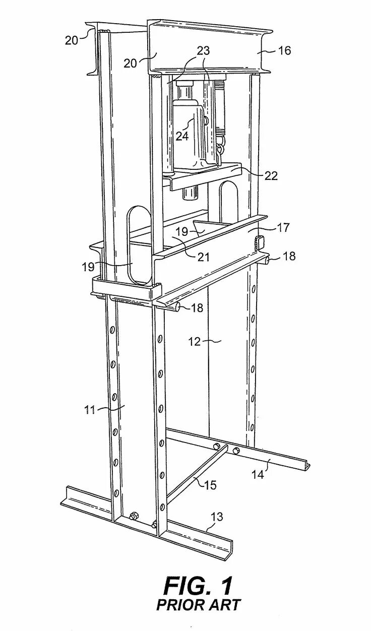 Пресс своими руками чертеж схема US20020046661A1 - Hydraulic press Metal working tools, Welding table, Metal bend