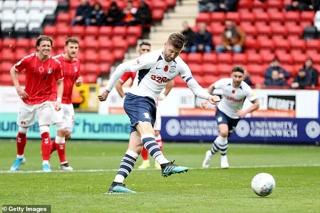 Престон футбольный клуб стадион фото Charlton Athletic 0-1 Preston North End: Paul Gallagher's penalty puts Preston t