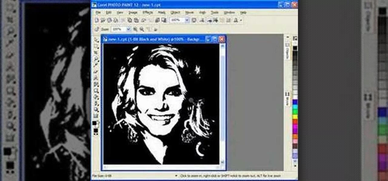 Превратить фото в черно белое онлайн How to Create portrait scroll saw patterns in Corel Draw " Software Tips :: Wond