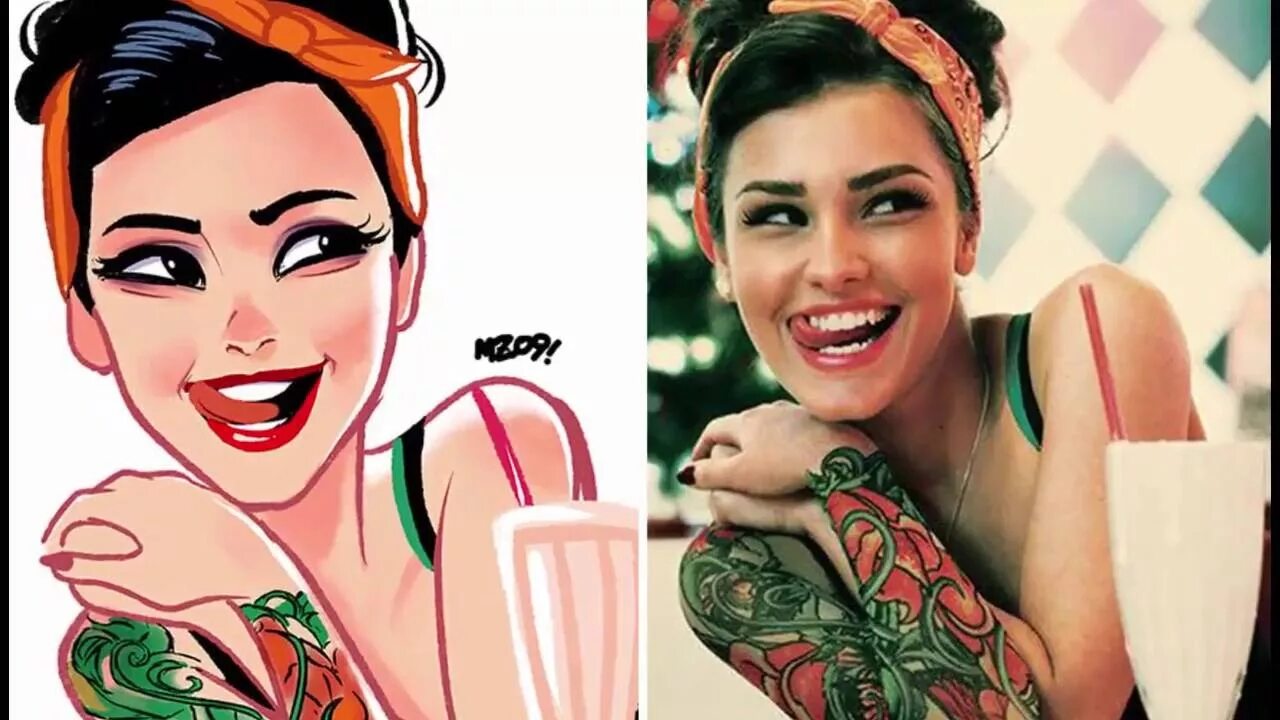 Превратить фото в декоративную Random People Turned Into Cartoon Characters - YouTube