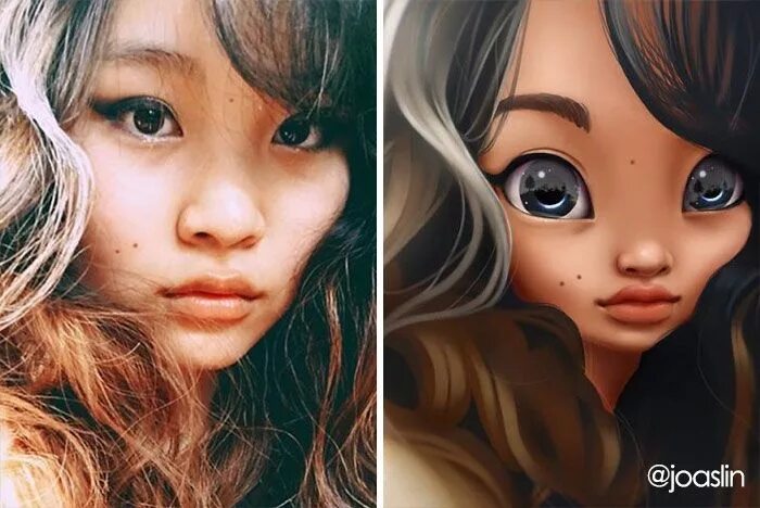 Превратить фото в декоративную Artist Transforms People Into Adorable Cartoon Characters, And It's Crazy Cute- 