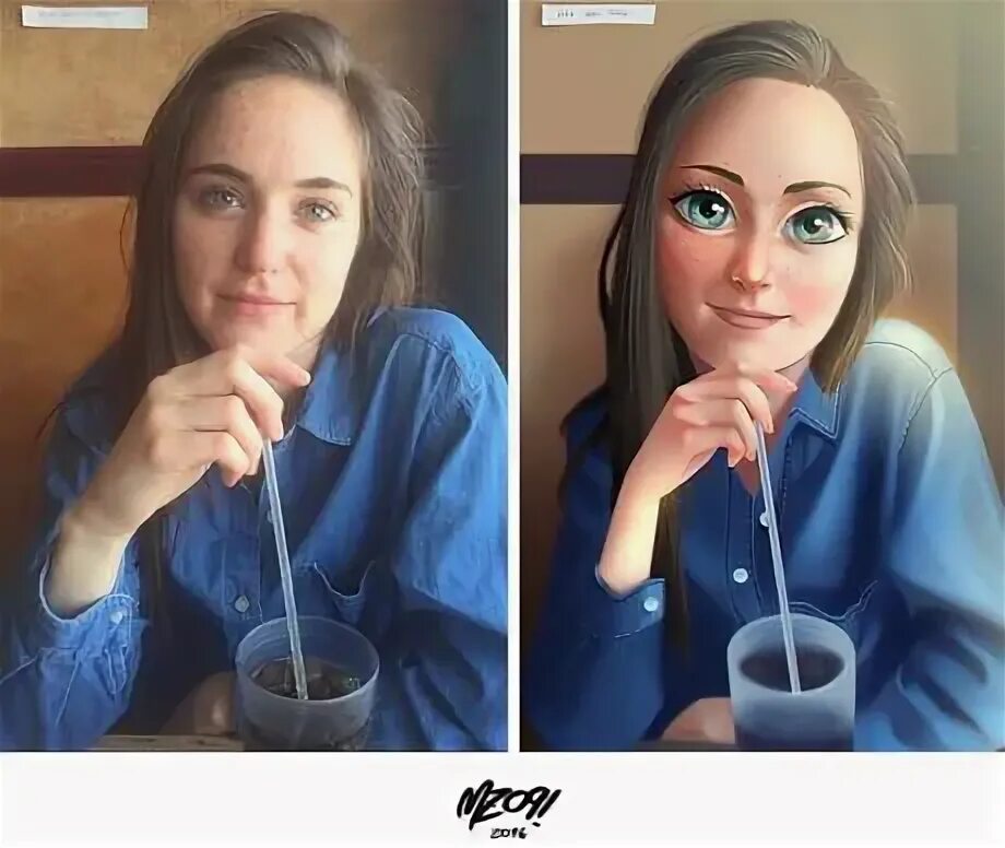 Превратить фото в игру This Illustrator Can Turn Random People Into GIant-Eyed Characters - Awesome Ill