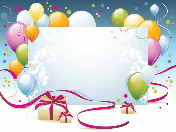 happy birthday celebration background with realistic balloons Векторный объект S