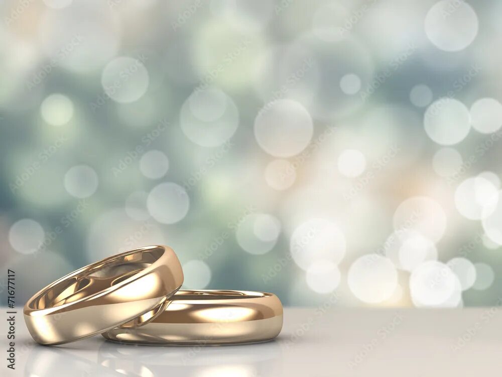 Презентации свадьба фото A pair of gold wedding rings with bokeh background Stock Illustration Adobe Stoc