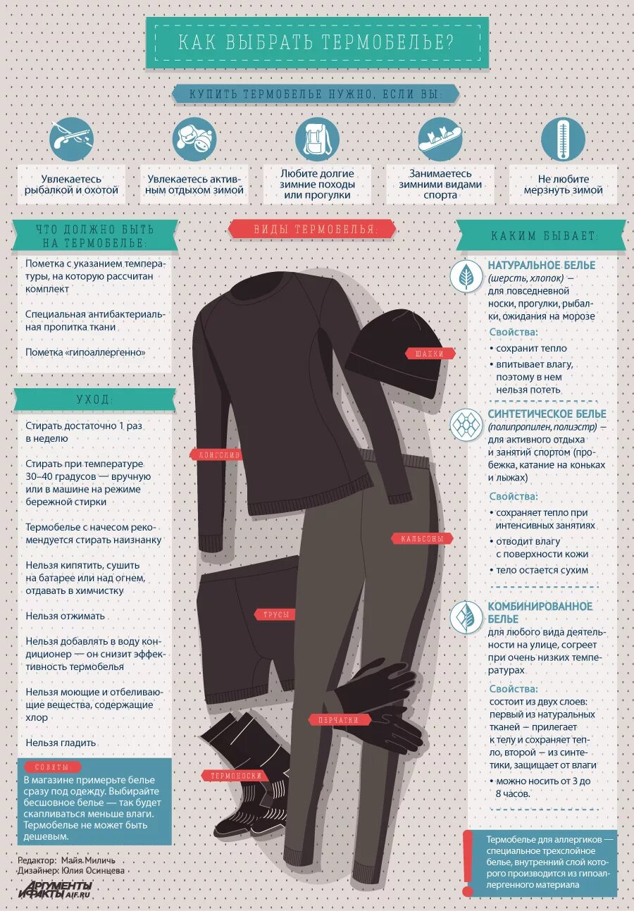 При какой температуре что одевать Как выбрать термобельё? Аргументы и Факты