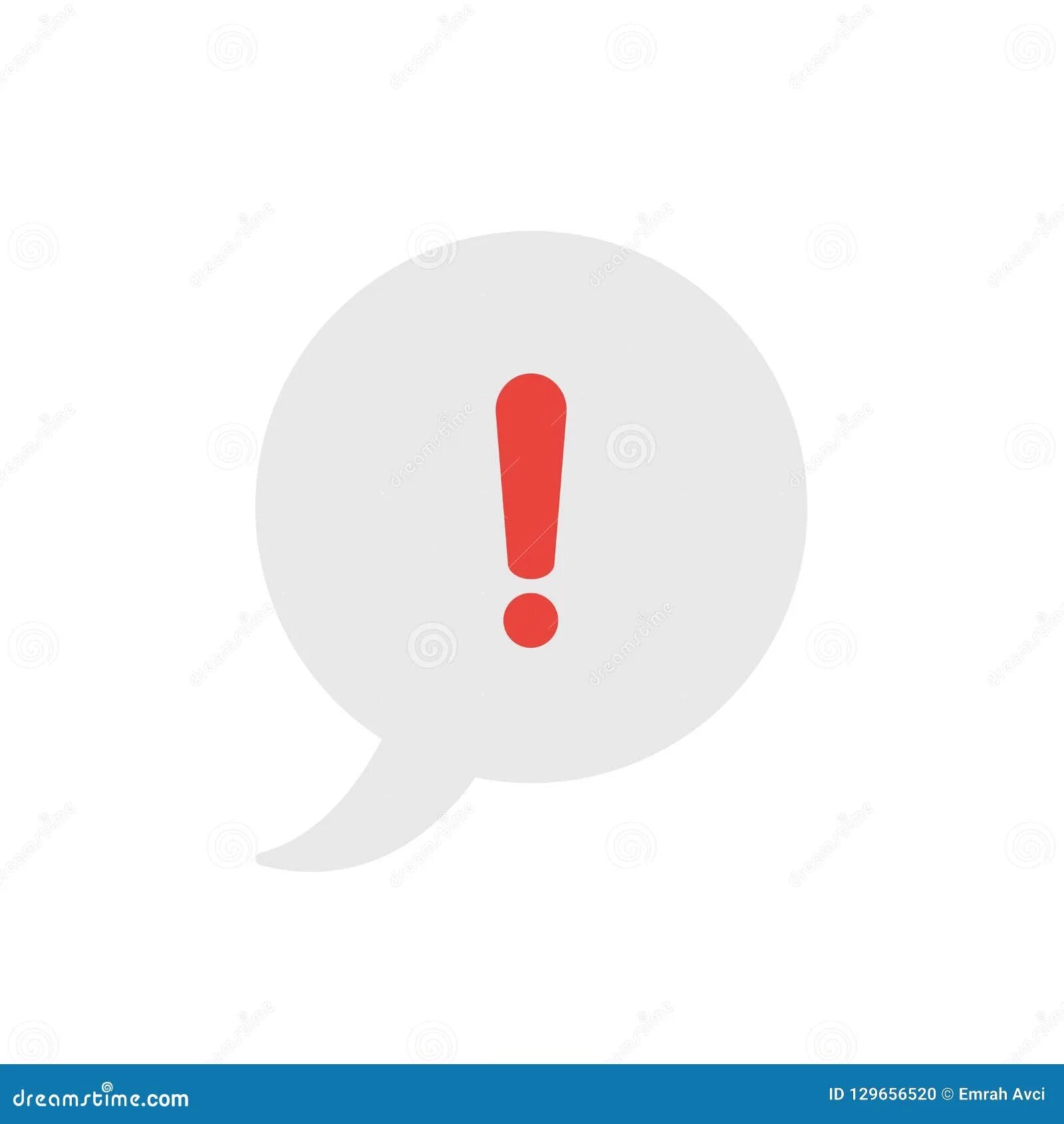 При отправке фото восклицательный знак Vector Icon Concept of Speech Bubble with Exclamation Mark Stock Vector - Illust