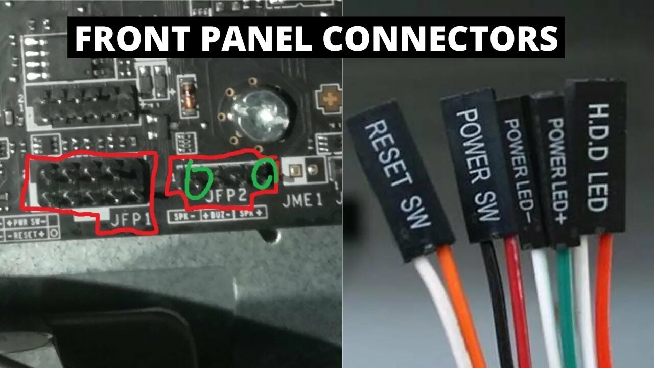 При подключении передней панели не включается пк Learn How To Connect Front Panel Connectors ( MSI G41M-P26 ) - EASY GUIDE - YouT