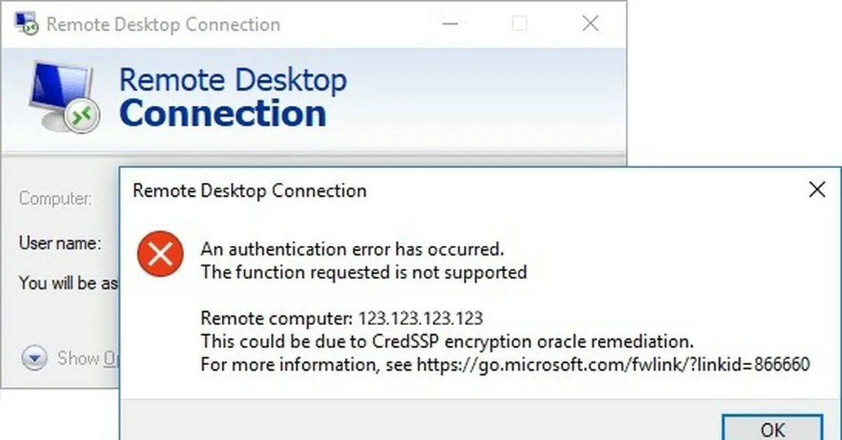 При подключении по rdp произошла внутренняя ошибка Ошибка при подключении по RDP (CreedSSP encryption oracle remediation) Пикабу
