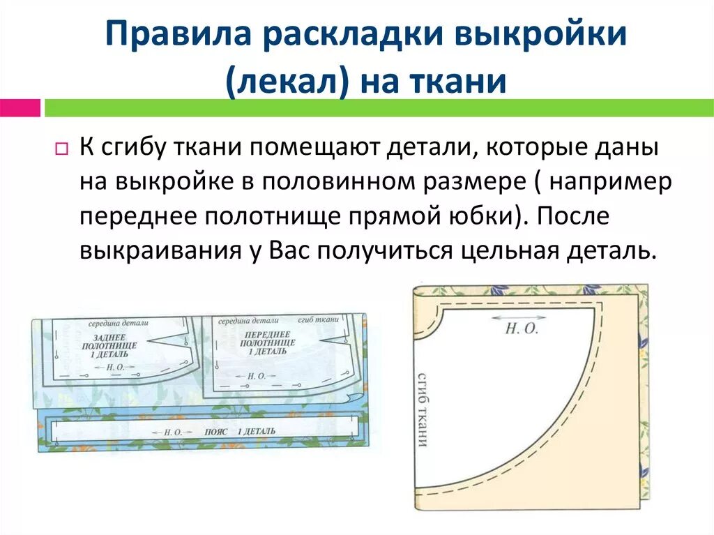 При раскладе выкройки на ткань учитывают Раскладка выкройки на ткани. Раскрой юбки - презентация онлайн