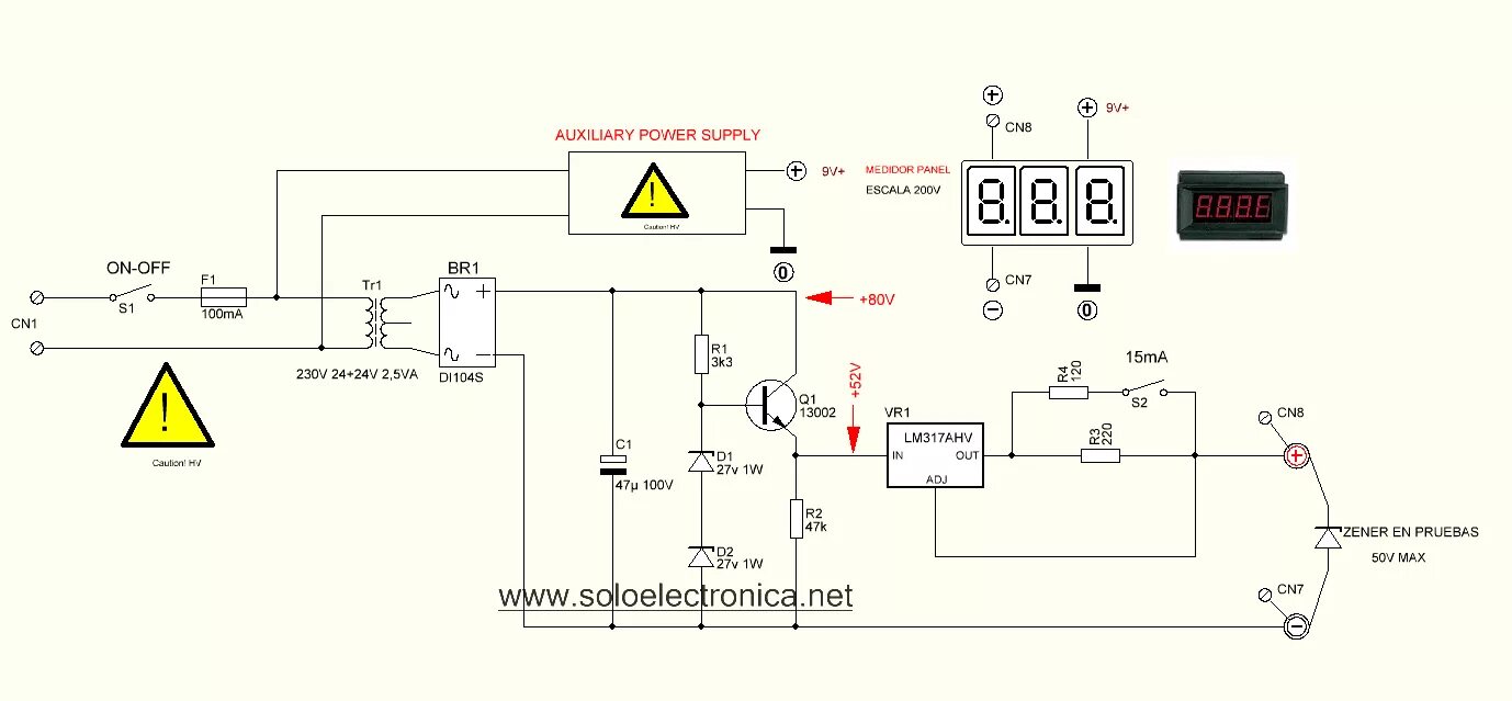 Прибор для проверки стабилитронов своими руками схема TEST ZENER Electronic schematics, Diode, Electronics circuit