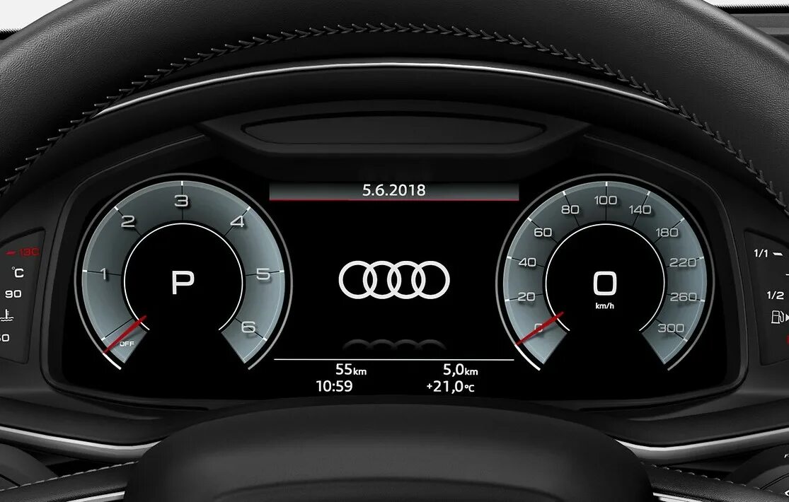 Приборная панель ауди фото Цифровая панель приборов Audi virtual cockpit Plus для Audi Q8 (4M)