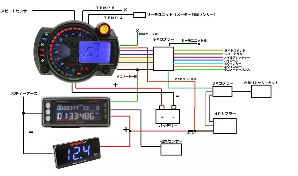 Приборная панель msx 125 подключение Распиновка приборной панели мото косо rx2n как подключить тахометр - журнал 13ma