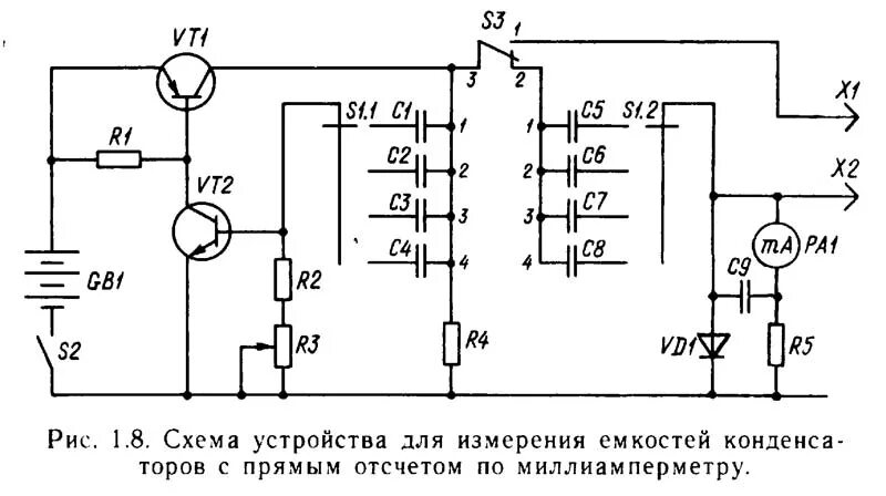 Приборы для измерения своими руками схема Радио Схемы - ёмкость