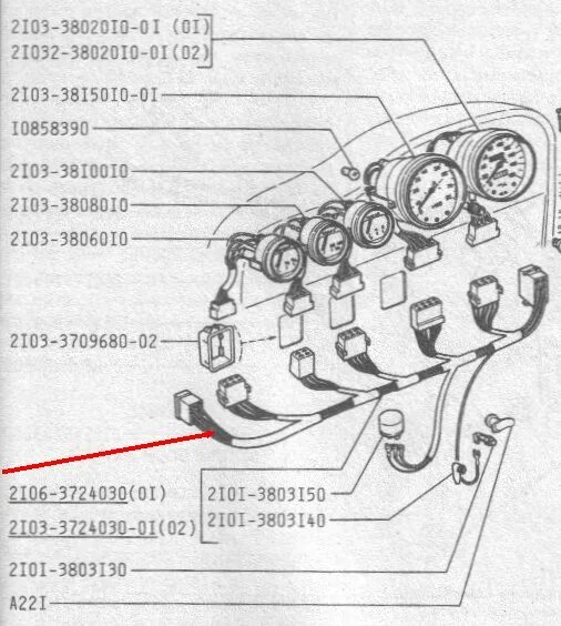 Приборы ваз 2106 подключение Панель приборов ваз 2101 схема - Фото подборки 3
