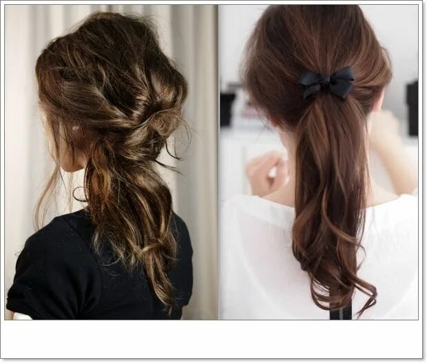 Прическа 1 сентября длинные волосы Hairstyles 2014 Прически, Прически для коротких волос, Школьные прически