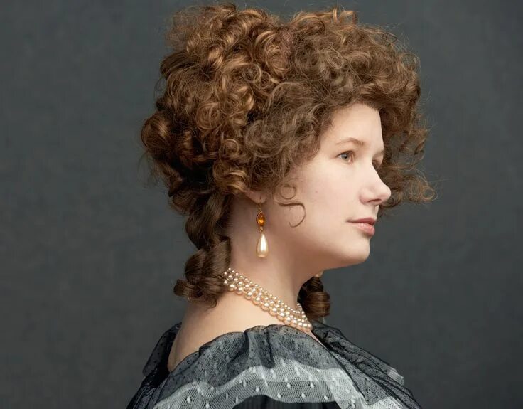 Прическа 19 века фото Historical Wigs Gallery - Custom Wig Company Historical hairstyles, Womens hairs