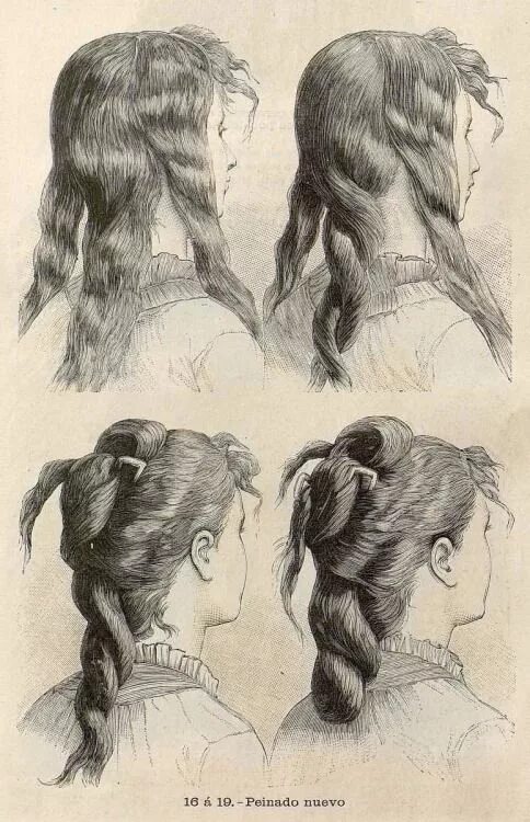 Прическа 19 века женская легкая La enagua voladora Victorian hairstyles, Edwardian hairstyles, Vintage hairstyle