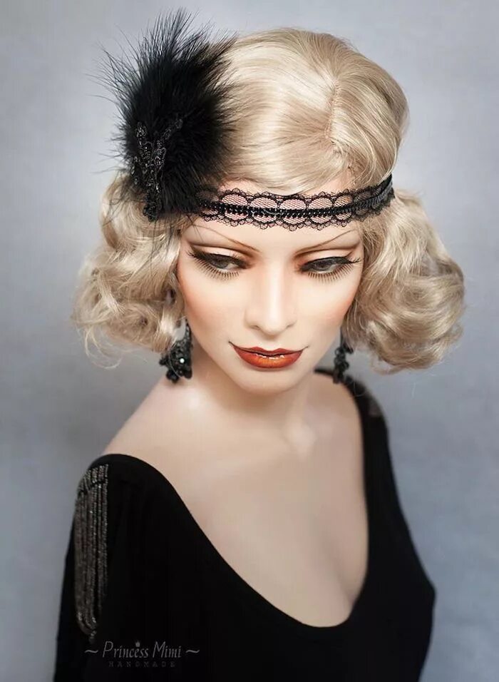 Прическа 1920 х годов женская Coiffure année 20 - le style des années folles Vintage hairstyles, Gatsby hair, 