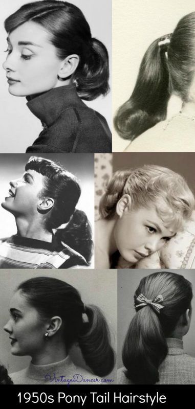 Прическа 1950 х годов Get Retro Glam with 1950 Ponytail Hairstyles