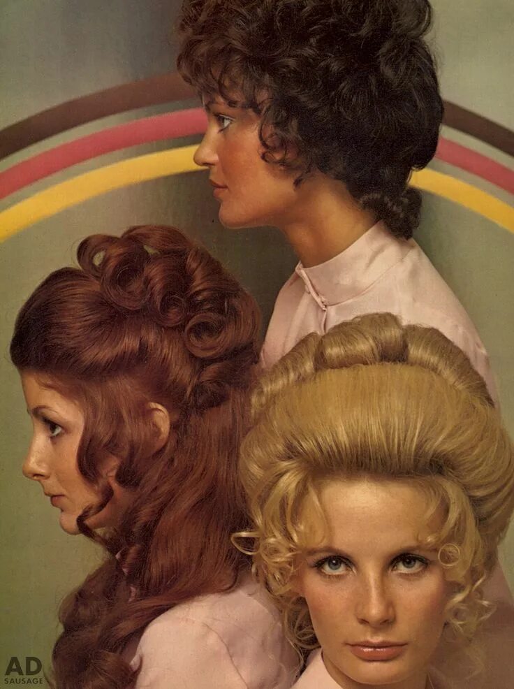 Прическа 1970 х годов Vintage Hair c. 1974 70s hair, Vintage hairstyles, 1970s hairstyles