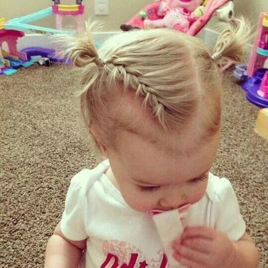 Прическа 2 3 года Peinado Baby girl hairstyles, Baby girl hair, Girl hair dos