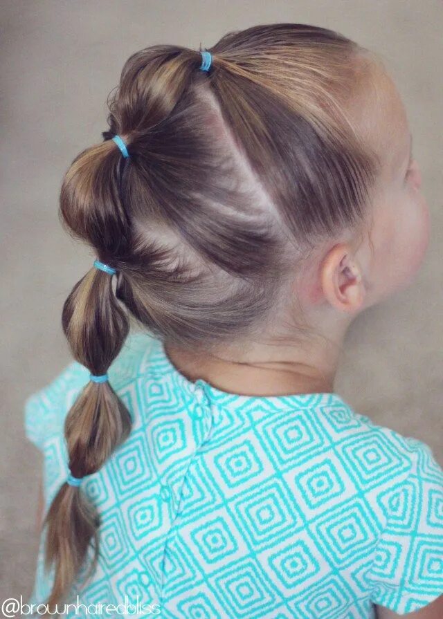 Прическа 2 хвоста для девочки 062315 in 2019 Mohawk braid, Crazy hair day girls, Ponytail hairstyles